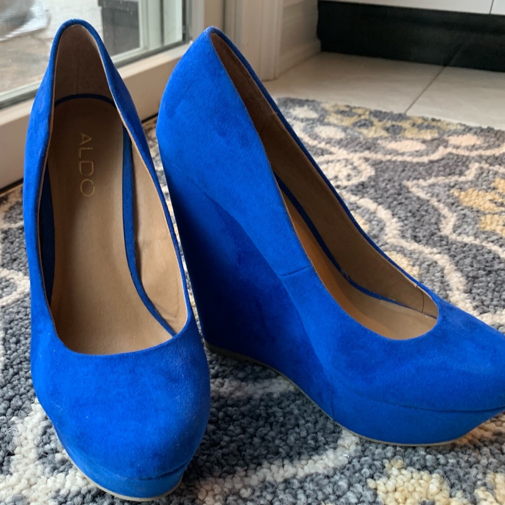 ALDO suede wedges